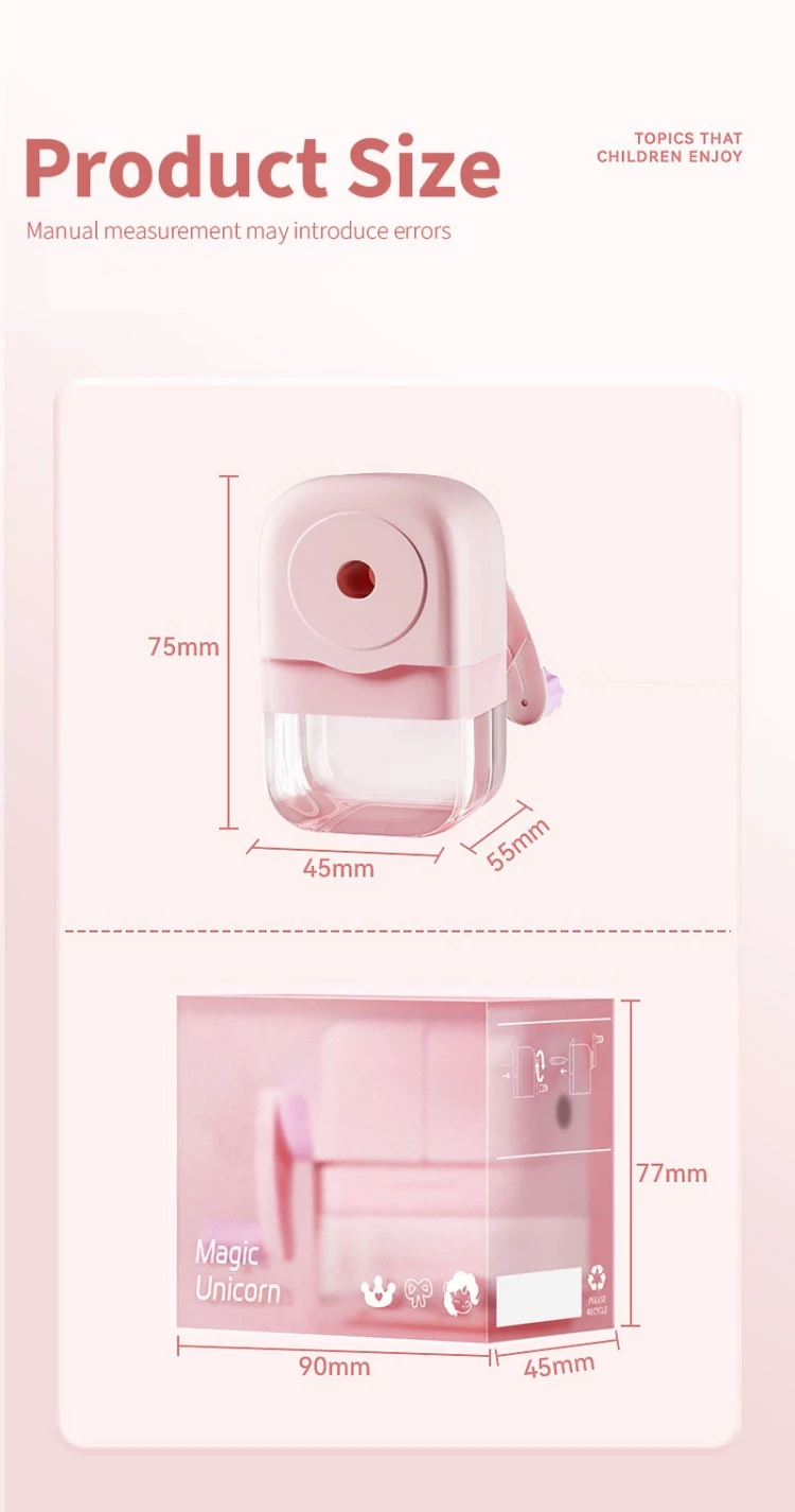 Cute Mini Plastic Hand Crank Pencil Sharpener