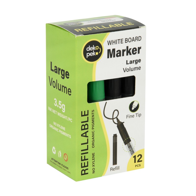 Marqueur pour tableau blanc effaçable à sec rechargeable